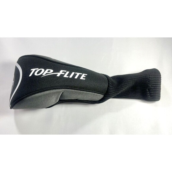 Top Flight 3 Wood Head Cover Black White and Grey - Picture 3 of 8